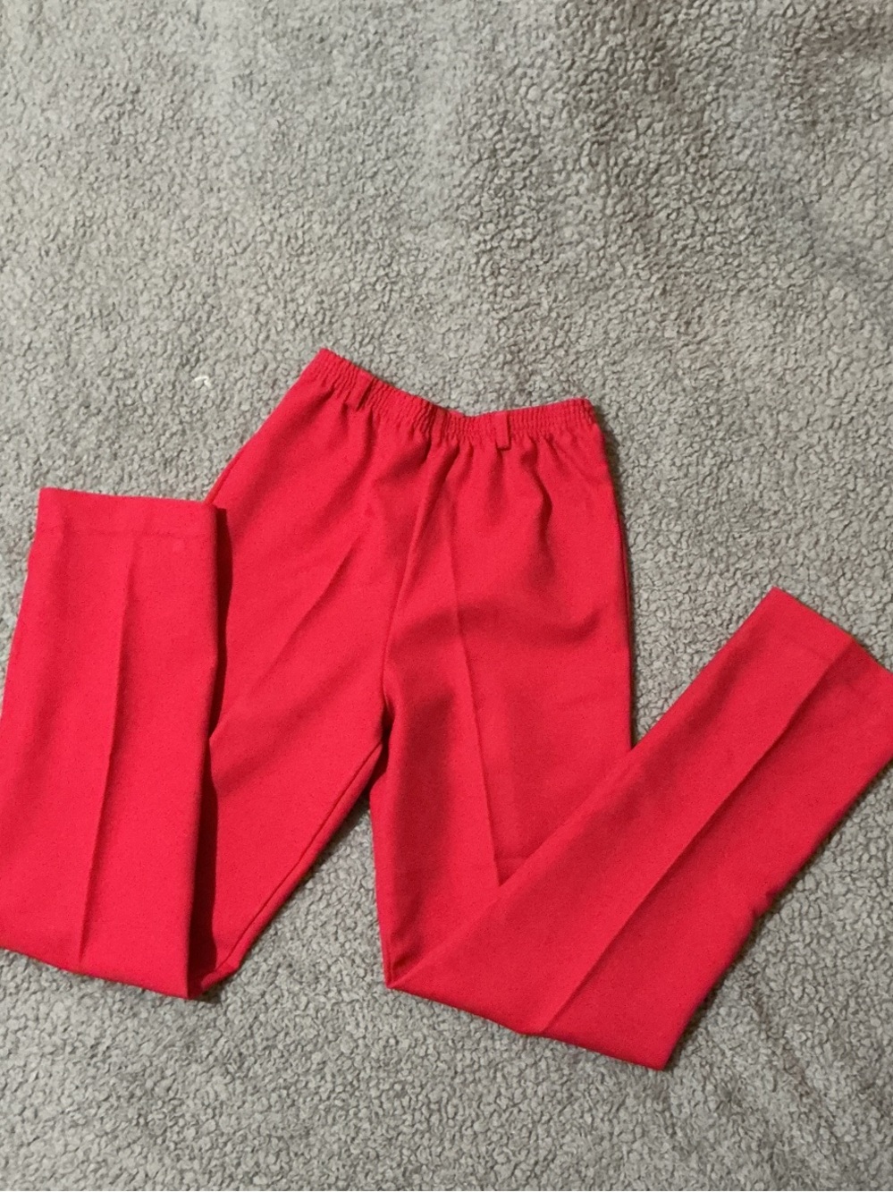 Bright Red Stretch Ponte Pants